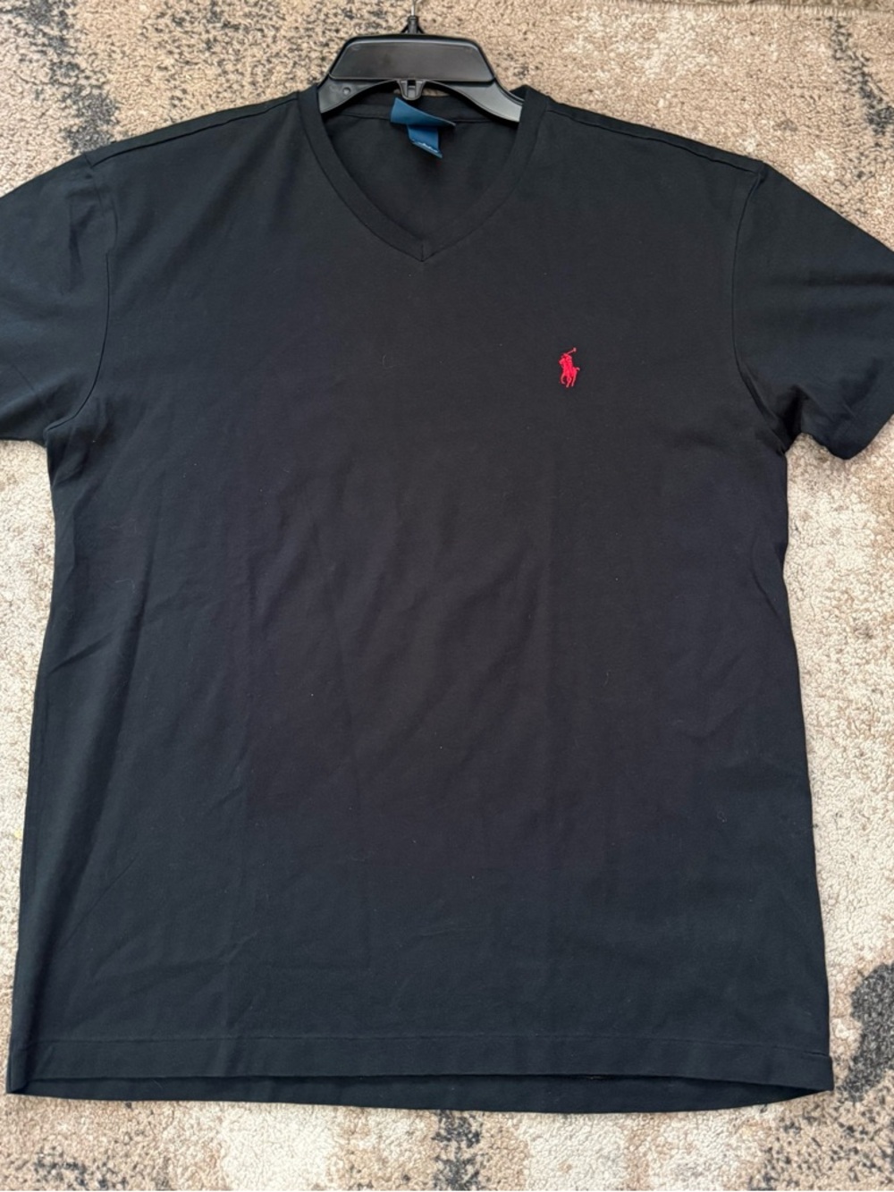 Polo by Ralph Lauren Black V-Neck Tee